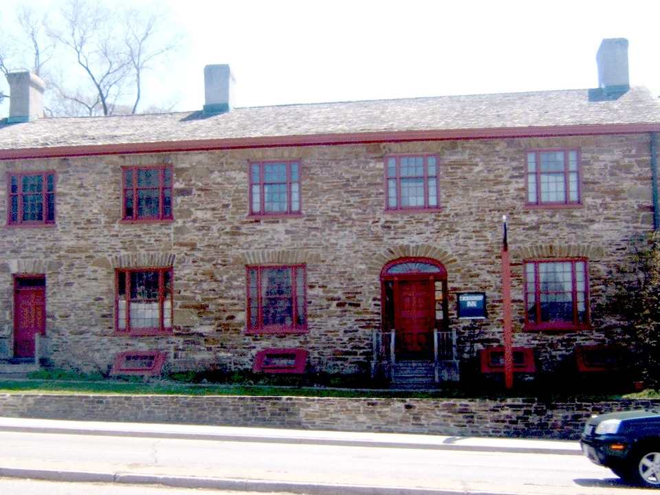 Historic stone Montgomery's Inn on Dundas Street West in Islington Village, Etobicoke